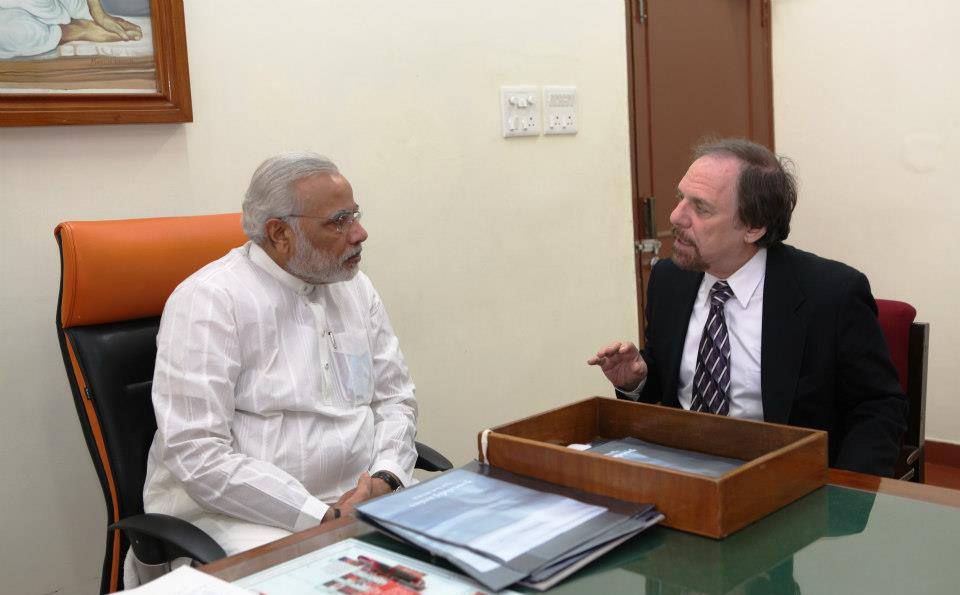 Richard Benkin with Narendra Modi